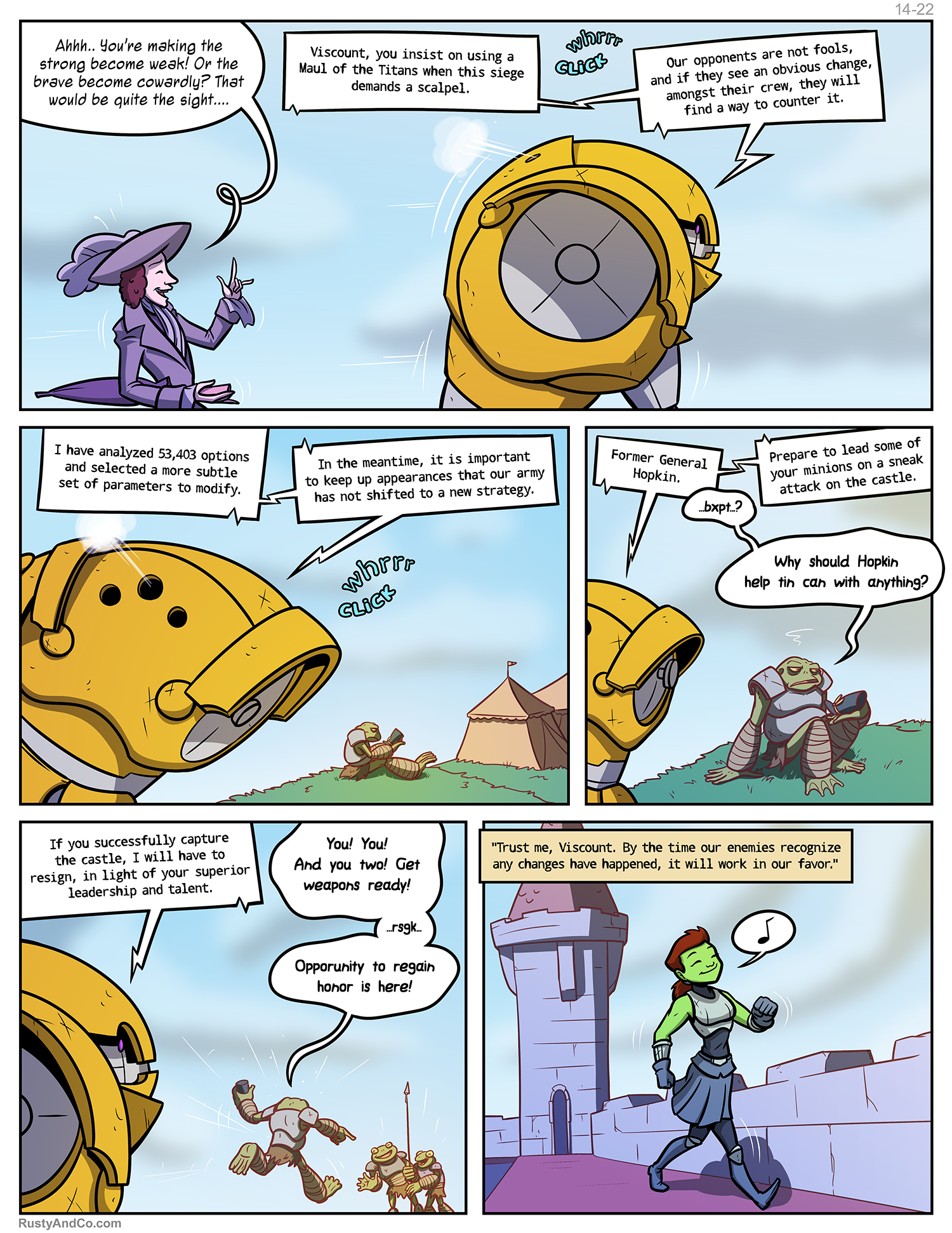 Hopkin doesn't realize that the only thing worse than being volunteered is being volunteered by automaton.